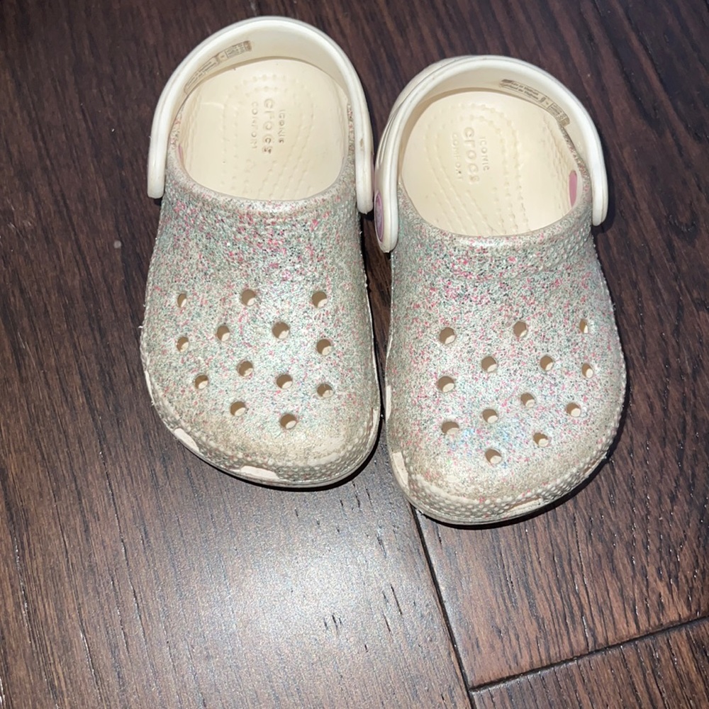 Sparkly crocs